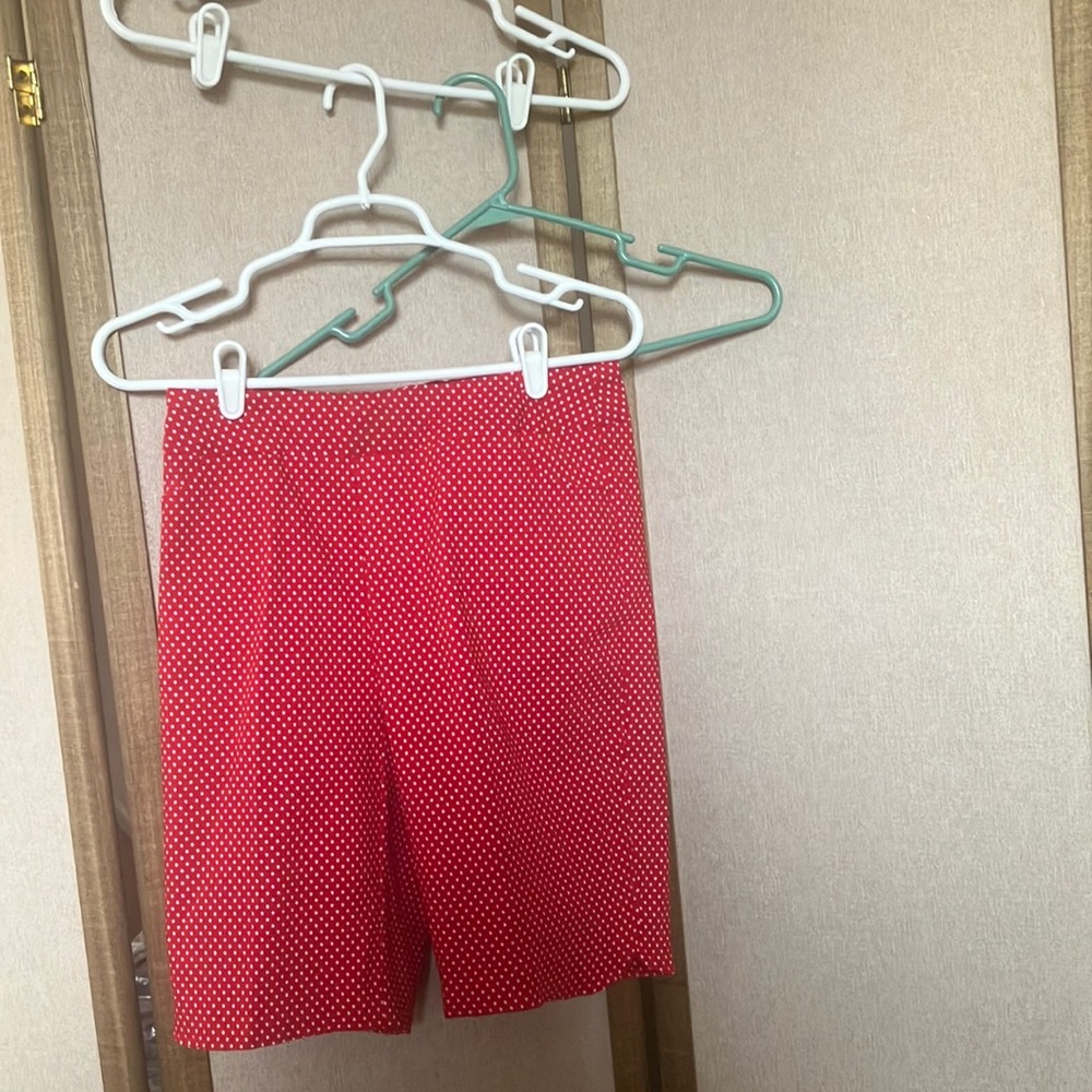 FINAL MARKDOWN Kate park Red Polka Dot Women's Shorts small